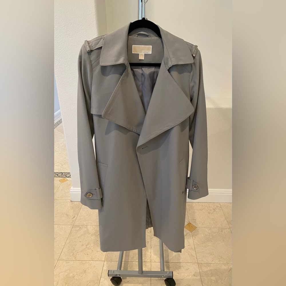 Michael Kors Gray Trench Coat